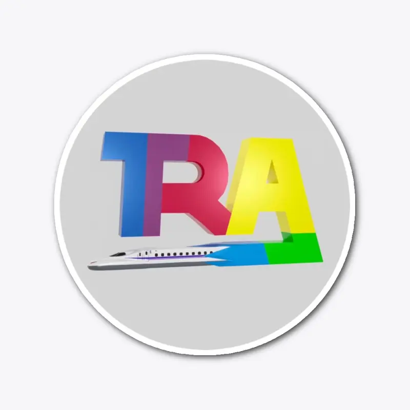Trains Are Awesome Logo: Sticker